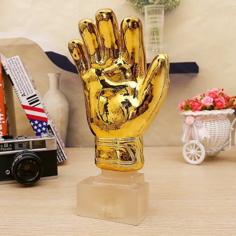 Resin Gold Crafts Football Goalkeeper Gloves Trophy Ornaments Fans Supplies Trophy Home Decoration Desk New Arrival Ornaments
Resin Gold Crafts Football Goalkeeper Gloves Trophy Ornaments Fans Supplies Trophy Home Decoration Desk New Arrival Ornaments