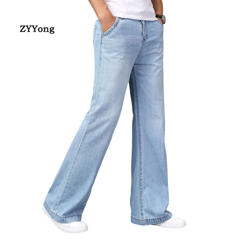 2021 Autumn Big Flared Jeans Mens Womens Boot Cut Denim Pants Loose Fashion Clothing Designer Classic Light Blue Trousers
2021 Autumn Big Flared Jeans Mens Womens Boot Cut Denim Pants Loose Fashion Clothing Designer Classic Light Blue Trousers