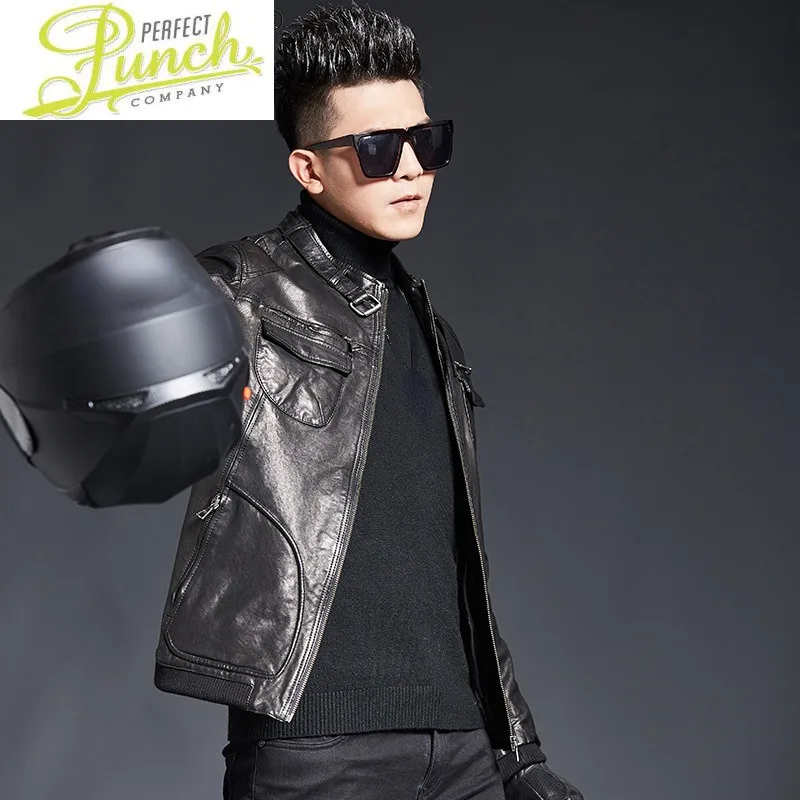 Autumn 2021 Genuine Sheepskin Leather Jackets Mens Black Leather Coat Men Motorcycle Streetwear Jaqueta Masculina SQQ308
Autumn 2021 Genuine Sheepskin Leather Jackets Mens Black Leather Coat Men Motorcycle Streetwear Jaqueta Masculina SQQ308