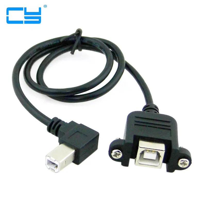 Degree Right Angled USB B Male type to Female extension cable with screws for Panel Mount 50cm 100cm
Degree Right Angled USB B Male type to Female extension cable with screws for Panel Mount 50cm 100cm
