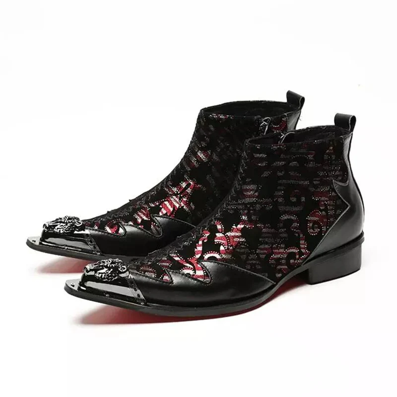 Batzuzhi Fashion Men Boots Pointed Metal Tip Men's Leather Dress Boots Ankle Fashion botas hombre for Men's Party & Wedding!
Batzuzhi Fashion Men Boots Pointed Metal Tip Men's Leather Dress Boots Ankle Fashion botas hombre for Men's Party & Wedding!