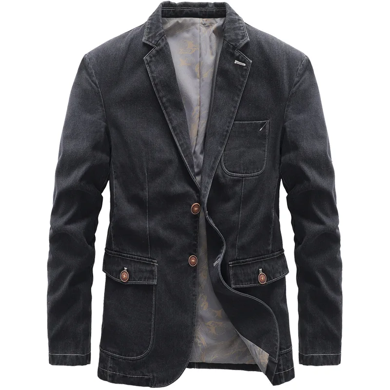Men Blazers Spring Autumn Business Casual Cowboy Suit Jacket Young Mid-Aged Fashion Handsome Jackets Daily Life Work Black Gray
Men Blazers Spring Autumn Business Casual Cowboy Suit Jacket Young Mid-Aged Fashion Handsome Jackets Daily Life Work Black Gray
