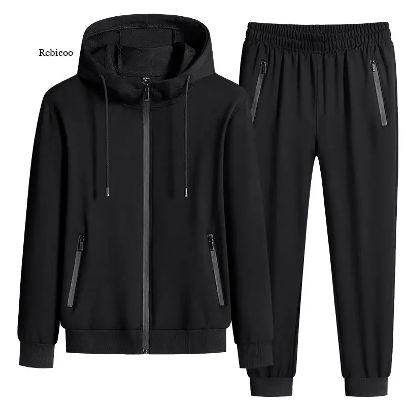 Tracksuit Men Sportswear Sets New Spring Autumn Clothing Hooded Suit Male 2 Pieces Sweatshirt + Sweatpants Big Size
Tracksuit Men Sportswear Sets New Spring Autumn Clothing Hooded Suit Male 2 Pieces Sweatshirt + Sweatpants Big Size