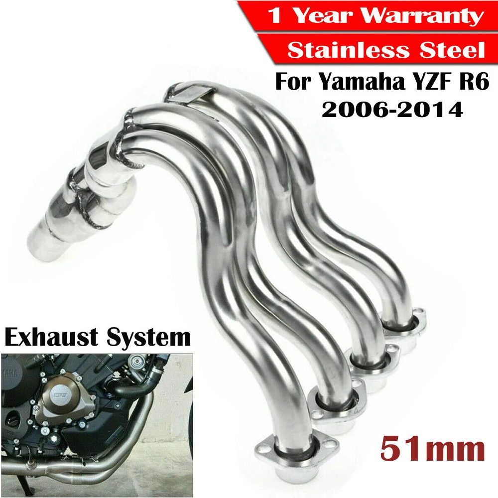 Motorcycle Racing Modified Full Exhaust System Front Header Tube Connect Link Pipe Muffler for Yamaha YZF R6 2006-2014
Motorcycle Racing Modified Full Exhaust System Front Header Tube Connect Link Pipe Muffler for Yamaha YZF R6 2006-2014