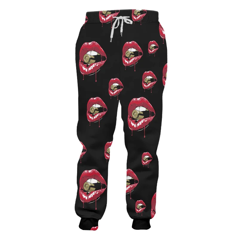 Fashion Brand Men's Sexy Mouth 3D Printed Solid Color Jogging Casual Sports Pants Comfortable Men Women Printed Trousers Custom
Fashion Brand Men's Sexy Mouth 3D Printed Solid Color Jogging Casual Sports Pants Comfortable Men Women Printed Trousers Custom