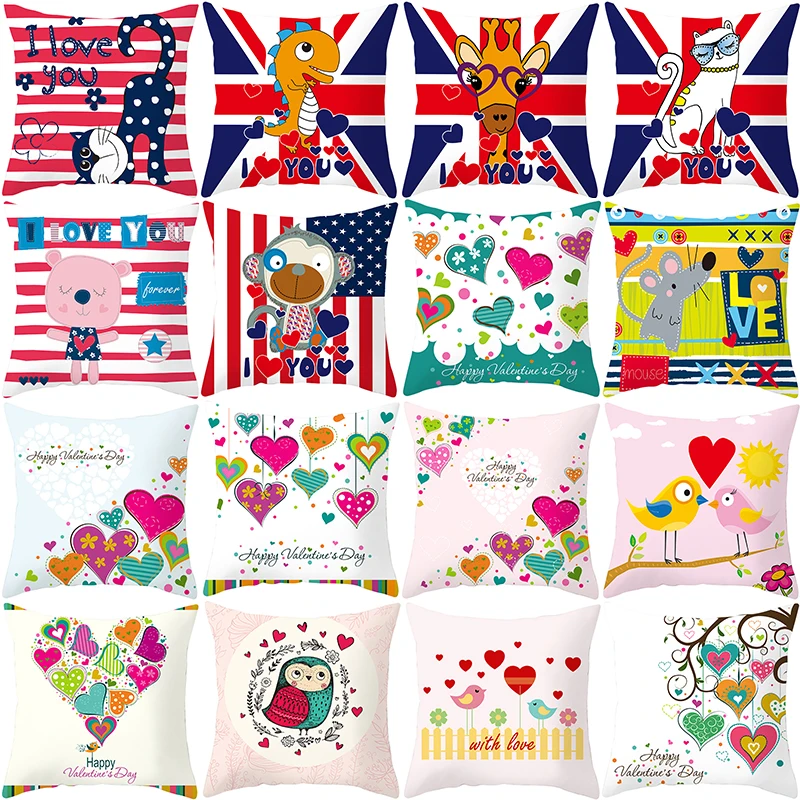 Cartoon Series Valentine's Day Parchment Pillow Conditions Customized Explosion Book Home Square Pillowcase
Cartoon Series Valentine's Day Parchment Pillow Conditions Customized Explosion Book Home Square Pillowcase