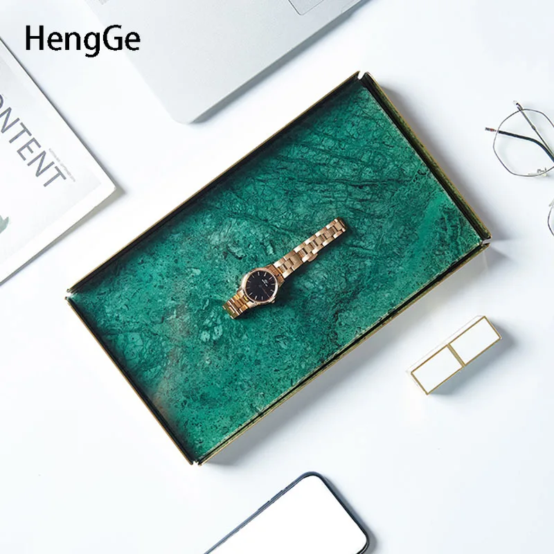 Light Luxury Marble Tray Gilded Iron Art Rectangle Storage Trays Decorative Tea Trayes Bedroom Cosmetic Jewelry Plate Ornaments
Light Luxury Marble Tray Gilded Iron Art Rectangle Storage Trays Decorative Tea Trayes Bedroom Cosmetic Jewelry Plate Ornaments