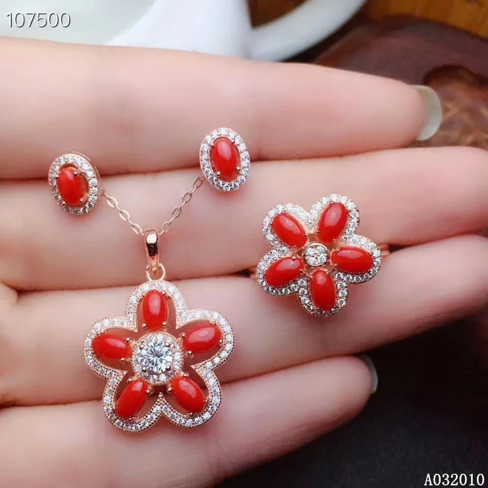 KJJEAXCMY fine jewelry 925 sterling silver inlaid natural red coral earrings ring pendant popular girl suit support test
KJJEAXCMY fine jewelry 925 sterling silver inlaid natural red coral earrings ring pendant popular girl suit support test