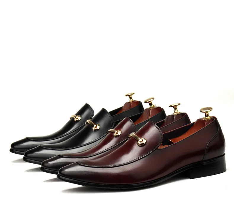 Large Size EUR46 Pointed Toe Black / Coffee Mens Wedding Shoes Genuine Leather Loafers Male Dress Shoes
Large Size EUR46 Pointed Toe Black / Coffee Mens Wedding Shoes Genuine Leather Loafers Male Dress Shoes
