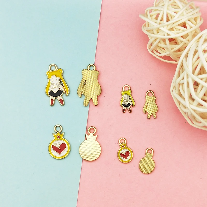 10pcs Cartoon Enamel Charms Fit DIY Earring Bracelet Alloy Japanese Beauty Girl Badge Floating Pendants Jewelry Accessory YZ662
10pcs Cartoon Enamel Charms Fit DIY Earring Bracelet Alloy Japanese Beauty Girl Badge Floating Pendants Jewelry Accessory YZ662