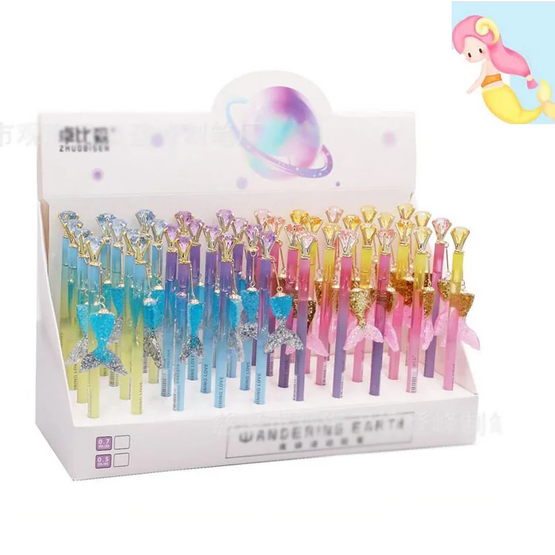 40 pcs/lot Creative Mermaid Diamond Pendant Mechanical Pencil Cute Student Automatic Pen For Kid School Office Supply
40 pcs/lot Creative Mermaid Diamond Pendant Mechanical Pencil Cute Student Automatic Pen For Kid School Office Supply