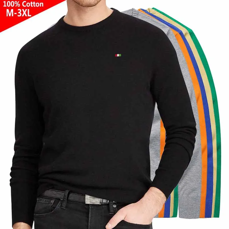 100% Cotton High Quality Autumn Mens Pullovers Knitted Sweaters Casual Long Sleeve Knitted Tops Fashion Brand Male Clothes M-3XL
100% Cotton High Quality Autumn Mens Pullovers Knitted Sweaters Casual Long Sleeve Knitted Tops Fashion Brand Male Clothes M-3XL