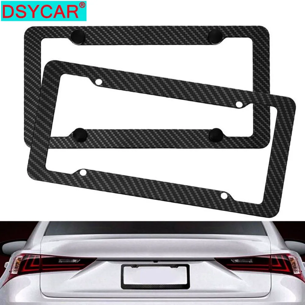 DSYCAR 2Pcs/Set Carbon Fiber License Plate Frame, Slim Car License Plate Holder Covers for Universal Cars
DSYCAR 2Pcs/Set Carbon Fiber License Plate Frame, Slim Car License Plate Holder Covers for Universal Cars