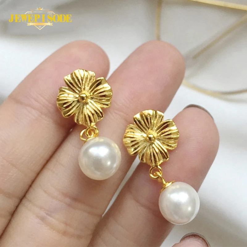 Jewepisode Vintage 18K Gold Color Pearl Drop Earrings for Women 925 Sterling Silver Ear Fine Jewelry Earring Gift Drop Shipping
Jewepisode Vintage 18K Gold Color Pearl Drop Earrings for Women 925 Sterling Silver Ear Fine Jewelry Earring Gift Drop Shipping