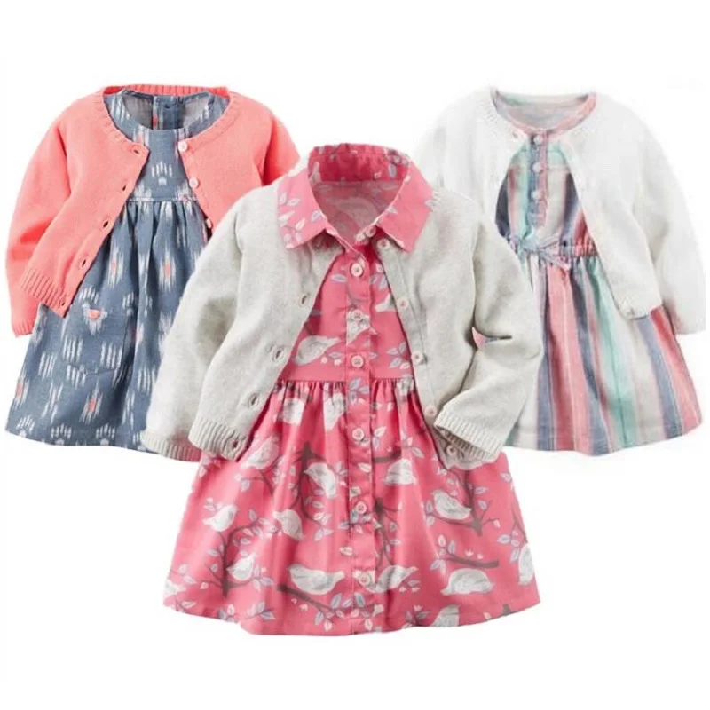 2PCS Sets Newborn Baby Girl Dress Floral Dresses+Long Sleeve Knitted Tops Cardigan Infant Toddler Girls Clothes Outfit Set
2PCS Sets Newborn Baby Girl Dress Floral Dresses+Long Sleeve Knitted Tops Cardigan Infant Toddler Girls Clothes Outfit Set