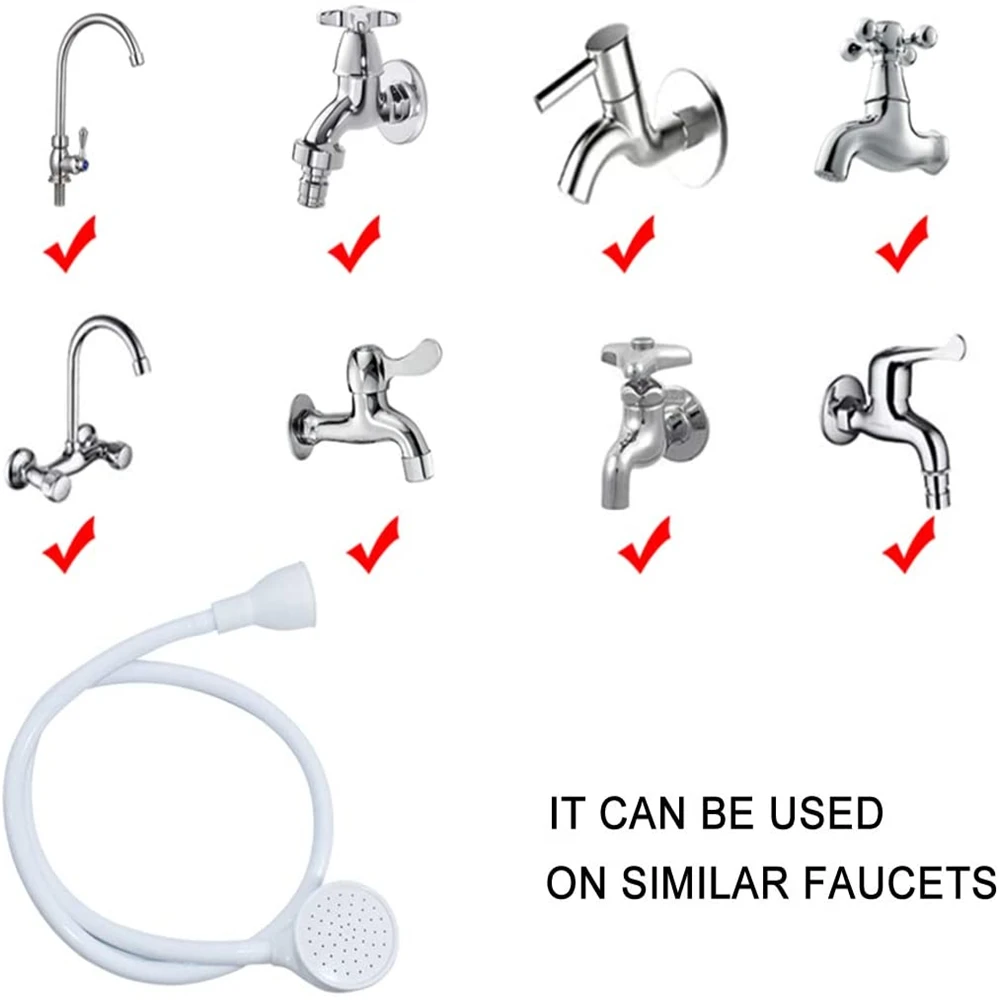 Portable Handheld Shower Hose,Handheld Hose Faucet Shower Head Spray Hose for Bathing Baby, Pets Shower, Washing Hair
Portable Handheld Shower Hose,Handheld Hose Faucet Shower Head Spray Hose for Bathing Baby, Pets Shower, Washing Hair