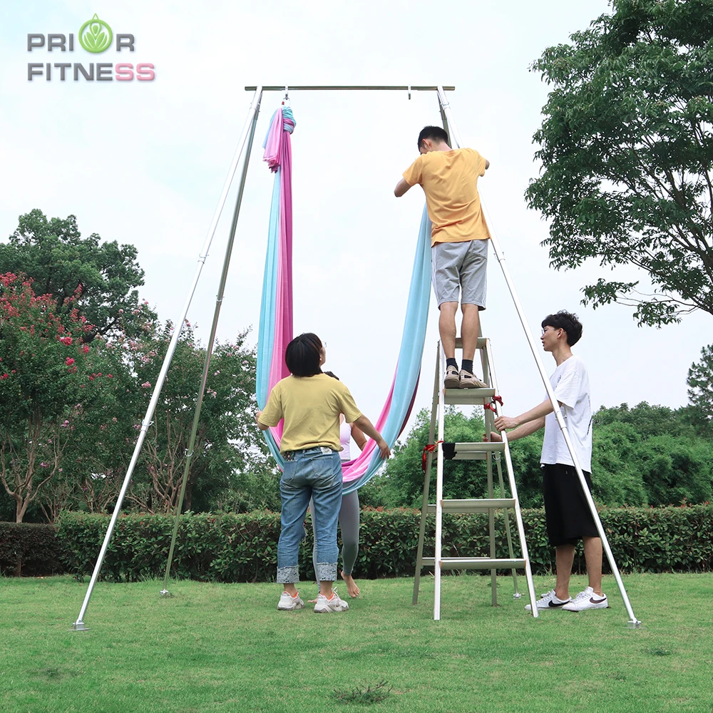 Silver Acrobatics Aerial Rig Height Adjustable Yoga Silk Frame Portable Hammock Stand with Bags
Silver Acrobatics Aerial Rig Height Adjustable Yoga Silk Frame Portable Hammock Stand with Bags