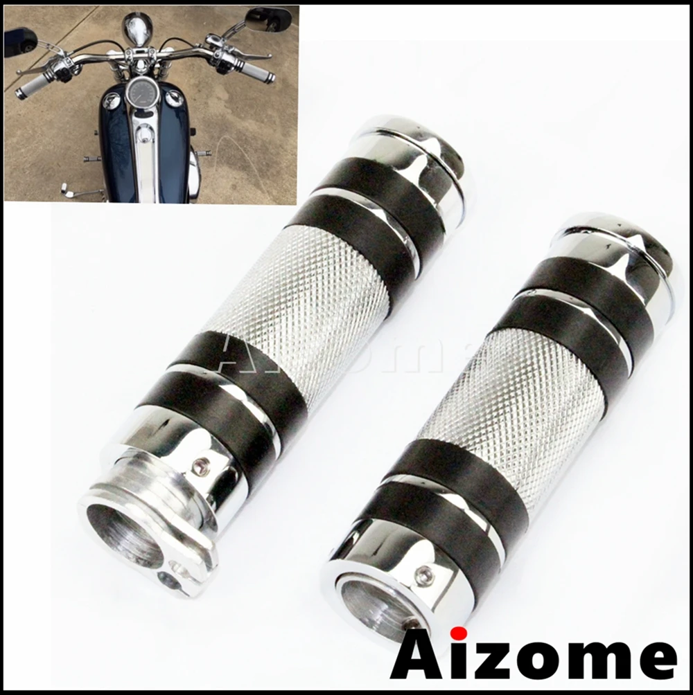 Chrome Motorcycle Hand Throttle Grip 22mm/25mm For Harley Sportster Dyna Sotail Cruiser Cafe Racer 7/8"&1" Retro Handlebar Grip
Chrome Motorcycle Hand Throttle Grip 22mm/25mm For Harley Sportster Dyna Sotail Cruiser Cafe Racer 7/8"&1" Retro Handlebar Grip