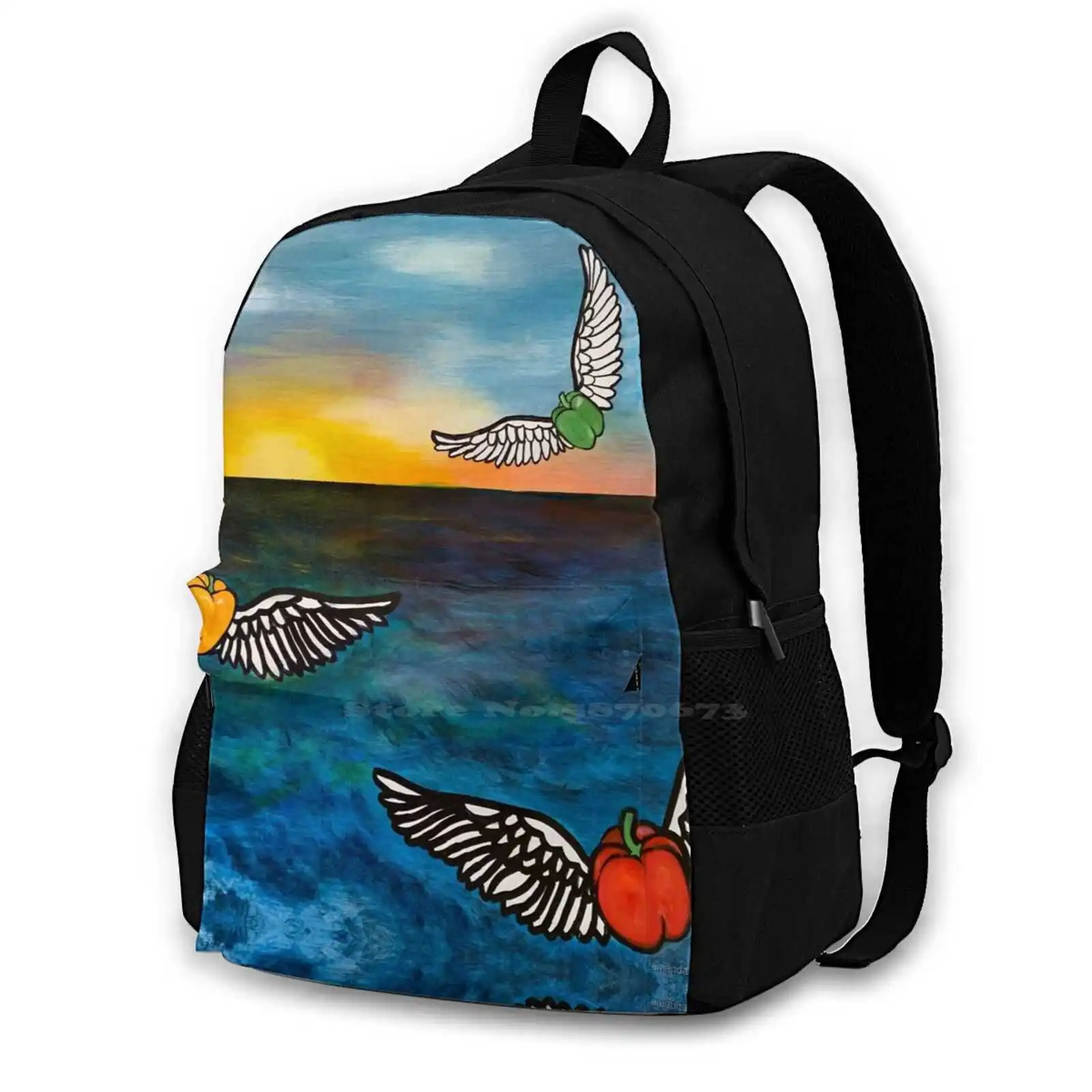 Flying Peppers School Bags For Teenage Girls Laptop Travel Bags Bell Pepper Green Pepper Yellow Pepper Fruit Food Veggies
Flying Peppers School Bags For Teenage Girls Laptop Travel Bags Bell Pepper Green Pepper Yellow Pepper Fruit Food Veggies
