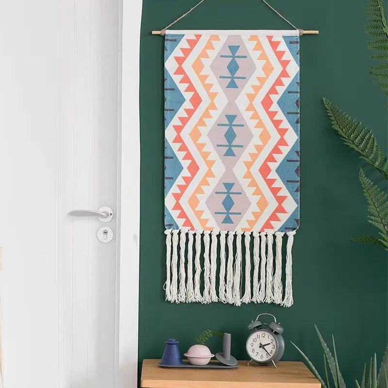 Morocco Geometric Woven Wall Hanging Tapestry, Tassel Cotton, Living Room, Bedroom, Home Decor
Morocco Geometric Woven Wall Hanging Tapestry, Tassel Cotton, Living Room, Bedroom, Home Decor