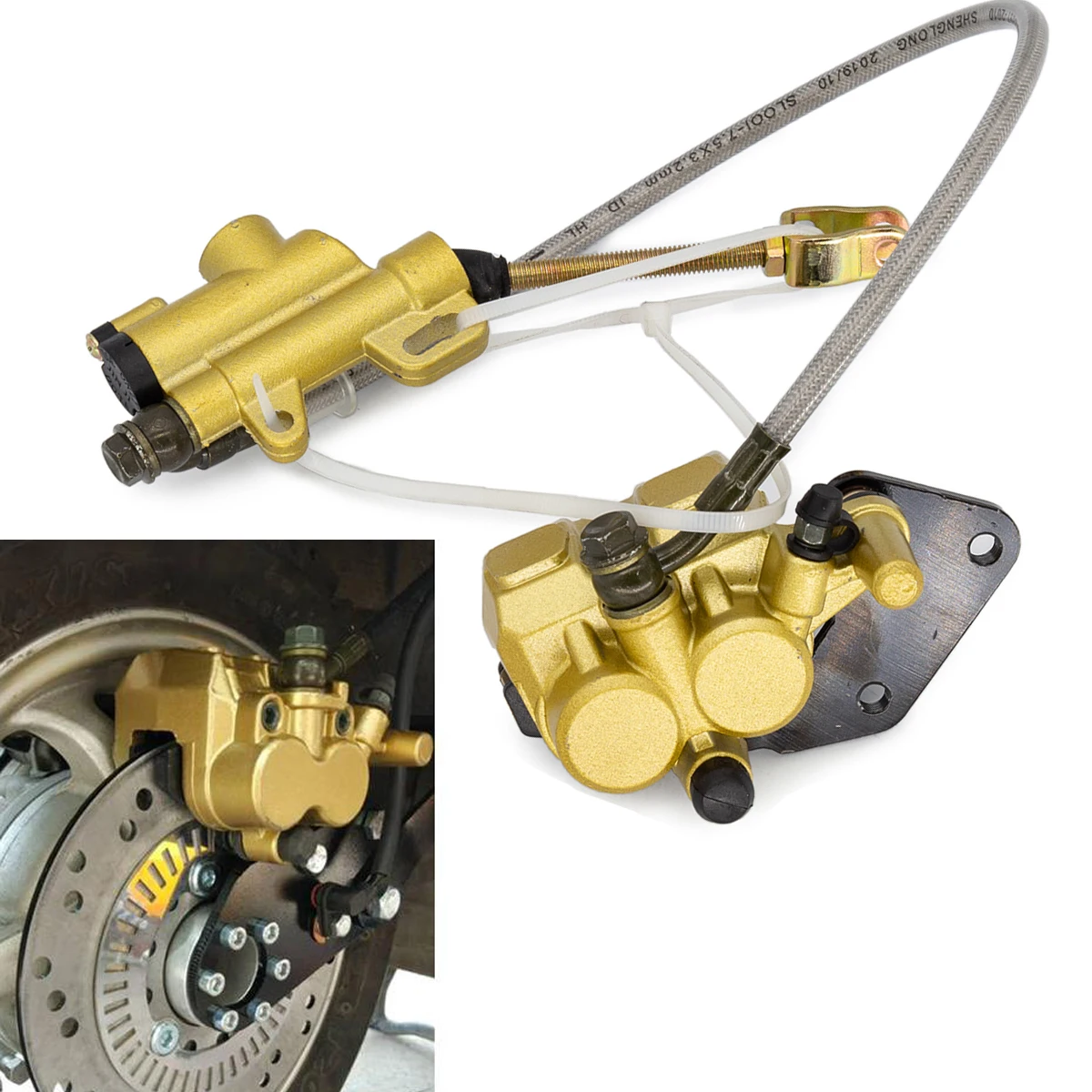 Hydraulic Rear Disc Caliper Brake System Off-Road Motorcycle Parts Assembly For dirt bike Apollo 110CC CRF50 125cc 250cc ATV
Hydraulic Rear Disc Caliper Brake System Off-Road Motorcycle Parts Assembly For dirt bike Apollo 110CC CRF50 125cc 250cc ATV