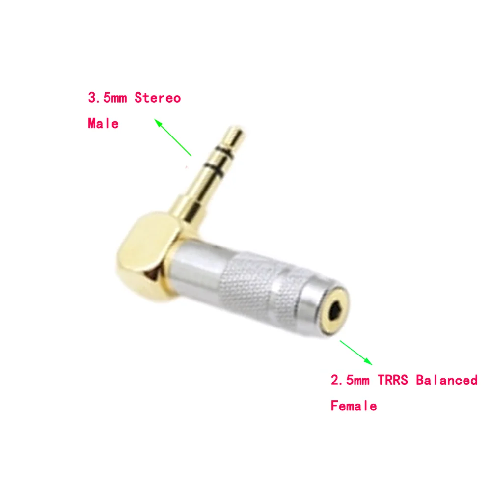 HIFI 3.5mm Stereo Mlae to 2.5mm TRRS Balanced Female Converter Adapter with Gold Plated Plug
HIFI 3.5mm Stereo Mlae to 2.5mm TRRS Balanced Female Converter Adapter with Gold Plated Plug