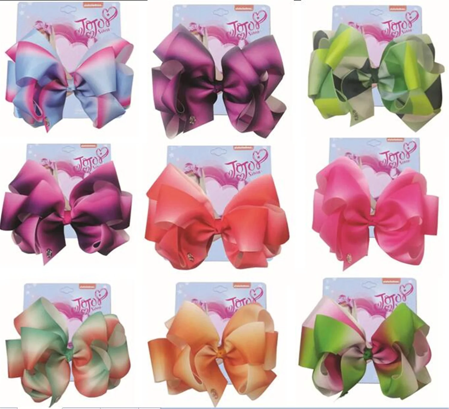 SPRING NEW 8" hair bow Double layer ombre Rainbow bowknot With Clip Kids Hair Clip Boutique Gradient Hair Accessories
SPRING NEW 8" hair bow Double layer ombre Rainbow bowknot With Clip Kids Hair Clip Boutique Gradient Hair Accessories