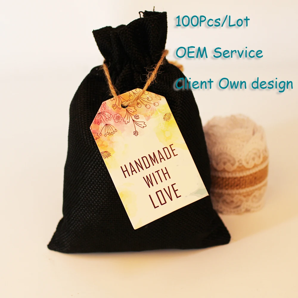 Handmade Chocolate Color card With Rope Paper Tag For Cookie Honey Packaging Hangtags For Decorating Cakes Can Customizd
Handmade Chocolate Color card With Rope Paper Tag For Cookie Honey Packaging Hangtags For Decorating Cakes Can Customizd