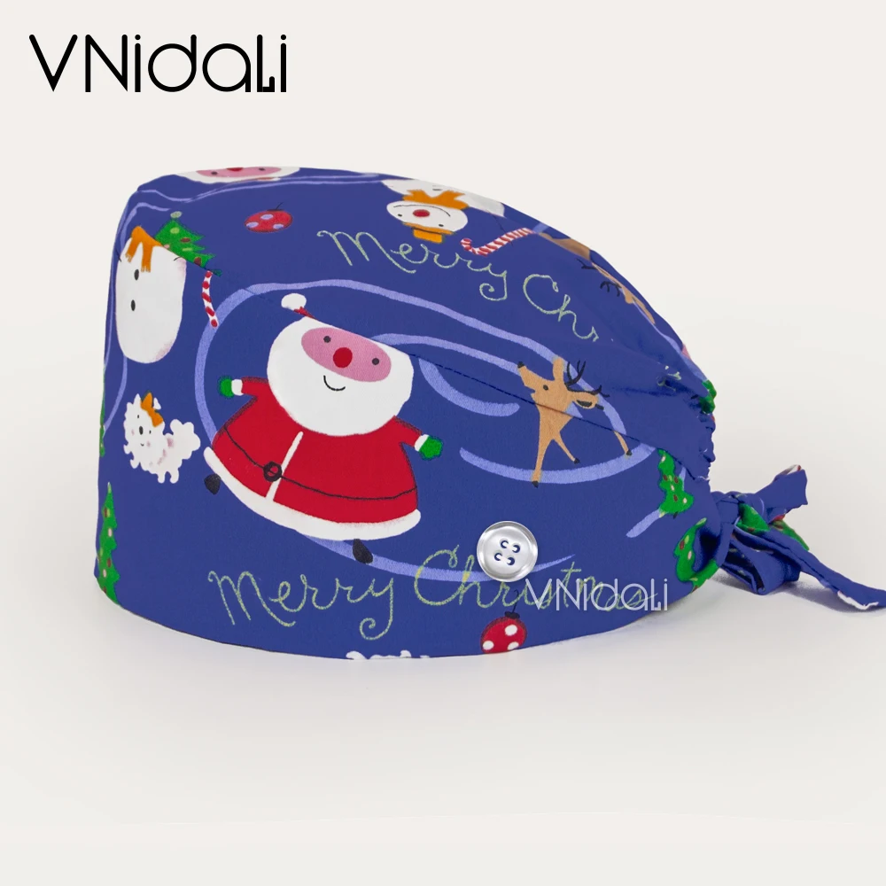 Tooth Dentist Scrub Caps Dental Printing Scrubs Hat for Women Surgicals Hat Women's and Men Operating Room Hat Medical Annex