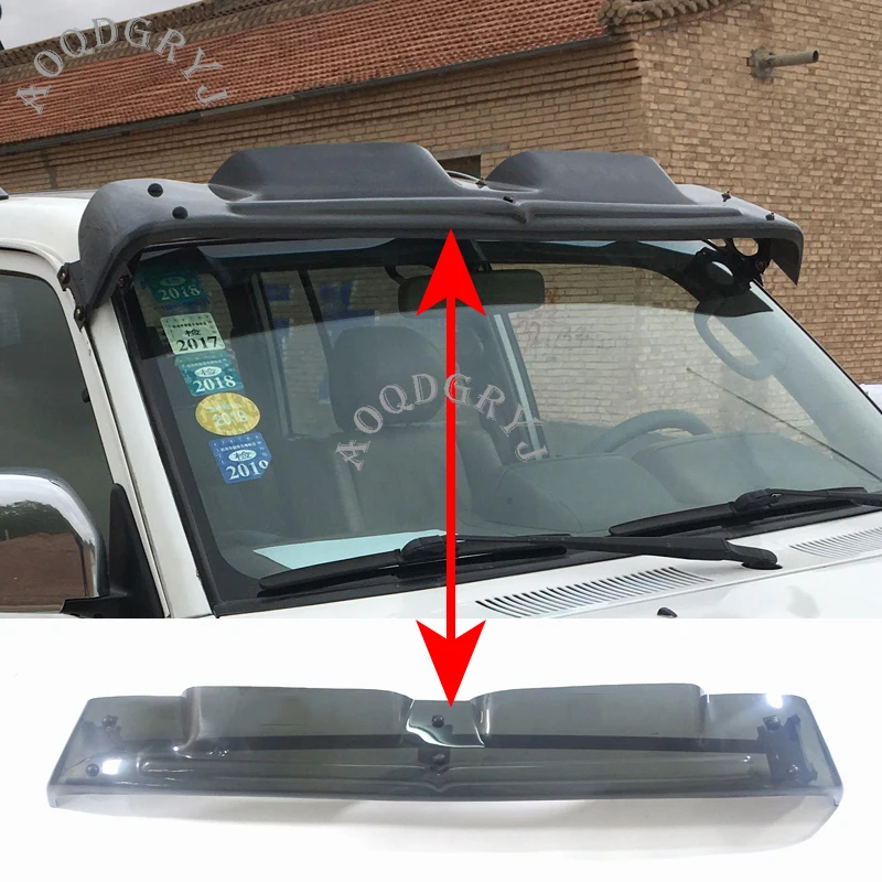 Автомобильный Стайлинг для Toyota Land Cruiser Prado LC90 FJ95 1998-2002, Прозрачный передний спойлер, солнцезащитный козырек
Автомобильный Стайлинг для Toyota Land Cruiser Prado LC90 FJ95 1998-2002, Прозрачный передний спойлер, солнцезащитный козырек