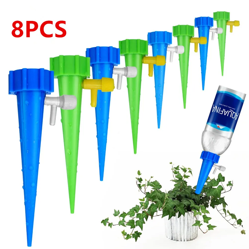8pcs Automatic Watering Spikes Irrigation System Houseplant Waterers DIY Auto Drip Irrigation Watering System Drip Water Spikes
8pcs Automatic Watering Spikes Irrigation System Houseplant Waterers DIY Auto Drip Irrigation Watering System Drip Water Spikes
