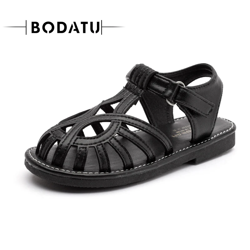 BODATU Girls Sandals High Quality Leather Sandals Children's Beach Shoes Princess Balck Children Summer Shoes Kids Plat Sandals
BODATU Girls Sandals High Quality Leather Sandals Children's Beach Shoes Princess Balck Children Summer Shoes Kids Plat Sandals