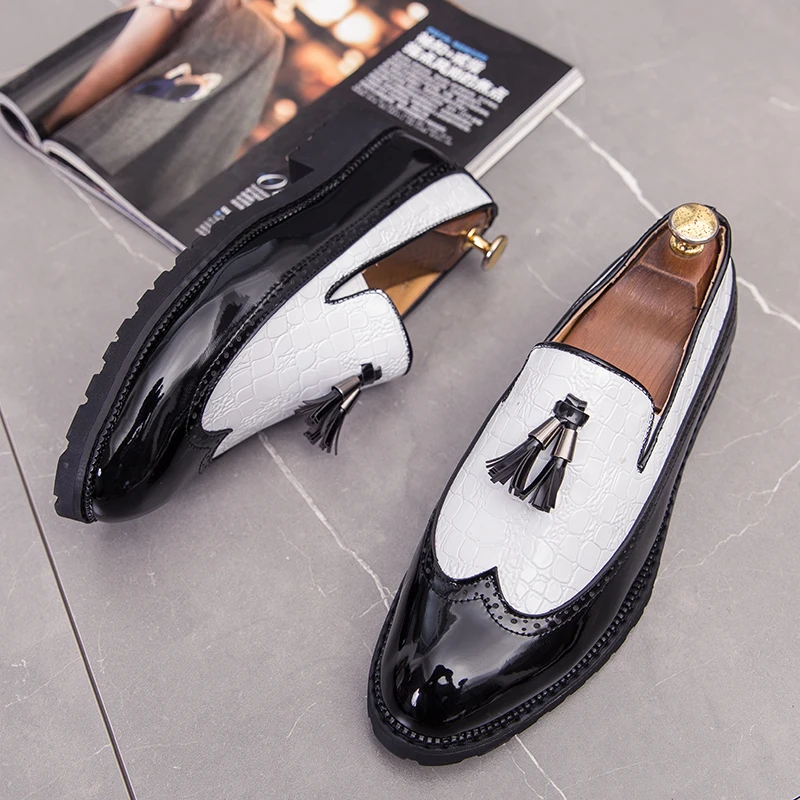 Men's Leather Shoes Business Dress Luxury Wedding Elegant Formal Slip-on Flats Oxford 38-48 Office Casual Fashion Pointed Shoe
Men's Leather Shoes Business Dress Luxury Wedding Elegant Formal Slip-on Flats Oxford 38-48 Office Casual Fashion Pointed Shoe