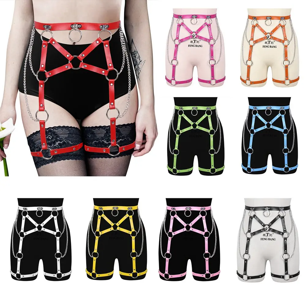 Harajuku Punk Goth Metal Accessories Leather Harness Fashion Luxury Garters Stocking Sexy Women's Belt Suspender Belt Buckle
Harajuku Punk Goth Metal Accessories Leather Harness Fashion Luxury Garters Stocking Sexy Women's Belt Suspender Belt Buckle