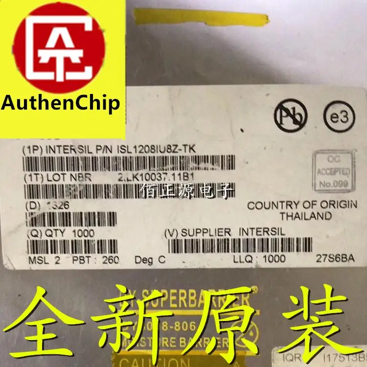 10pcs 100% orginal new in stock ISL1208IU8Z-TK silk screen ANW patch MSOP8 real-time clock chip
10pcs 100% orginal new in stock ISL1208IU8Z-TK silk screen ANW patch MSOP8 real-time clock chip