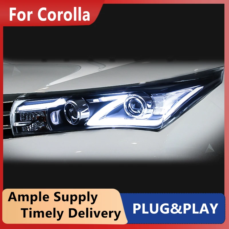 Автомобильные фары для Toyota Corolla 2014-2016 _, ходовые огни Bi-Xenon Beam светодиодные фары DRL
Автомобильные фары для Toyota Corolla 2014-2016 _, ходовые огни Bi-Xenon Beam светодиодные фары DRL