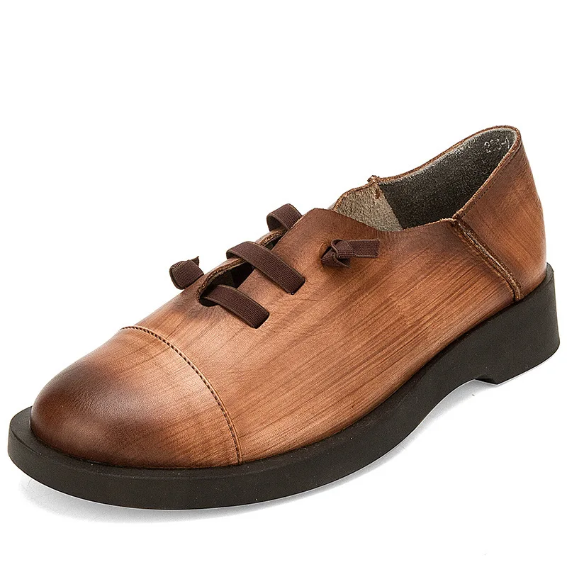 Genuine Leather Shoes Woman Spring Ladies Shoes flats shoes Lace Up Round Toe soft Retro Comfortable drive Casual womens shoes
Genuine Leather Shoes Woman Spring Ladies Shoes flats shoes Lace Up Round Toe soft Retro Comfortable drive Casual womens shoes