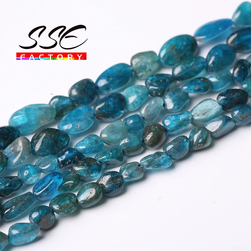 6-8mm Natural Irregular Blue Apatite Stone Beads Loose Stone Spacer Beads For Jewelry Making DIY Bracelet Accessories 15Inches
6-8mm Natural Irregular Blue Apatite Stone Beads Loose Stone Spacer Beads For Jewelry Making DIY Bracelet Accessories 15Inches