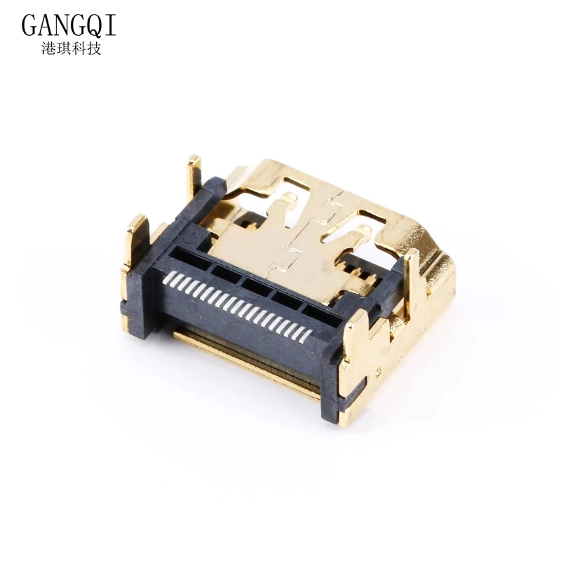 10PCS / 5PCS HDMI-Compatible Female Jack/Socket Connector 19PIN 19P Right Angle SMT SMD 90 Degree Gold-Plated HD 19 PIN
10PCS / 5PCS HDMI-Compatible Female Jack/Socket Connector 19PIN 19P Right Angle SMT SMD 90 Degree Gold-Plated HD 19 PIN