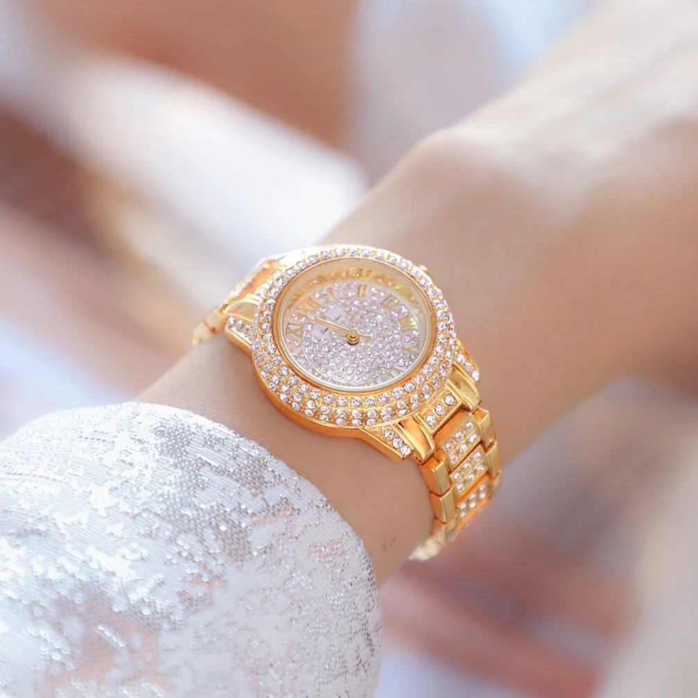 BS New Full Diamond Women's Watch Crystal Ladies Bracelet Wrist Watches Clock relojes Quartz ladies watches for women 0803935
BS New Full Diamond Women's Watch Crystal Ladies Bracelet Wrist Watches Clock relojes Quartz ladies watches for women 0803935