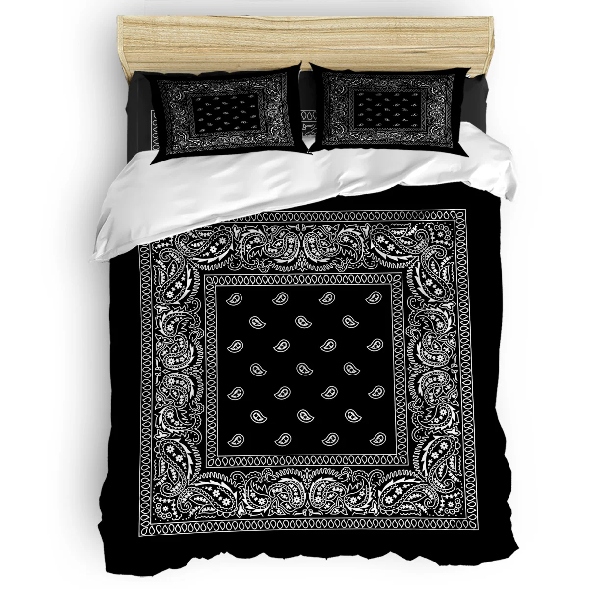 Bandana Pattern Silk Scarf Square Handkerchief Duvet Cover Set 2/3/4pcs Bedding Set Bed Sheet Pillowcases Cover Set
Bandana Pattern Silk Scarf Square Handkerchief Duvet Cover Set 2/3/4pcs Bedding Set Bed Sheet Pillowcases Cover Set