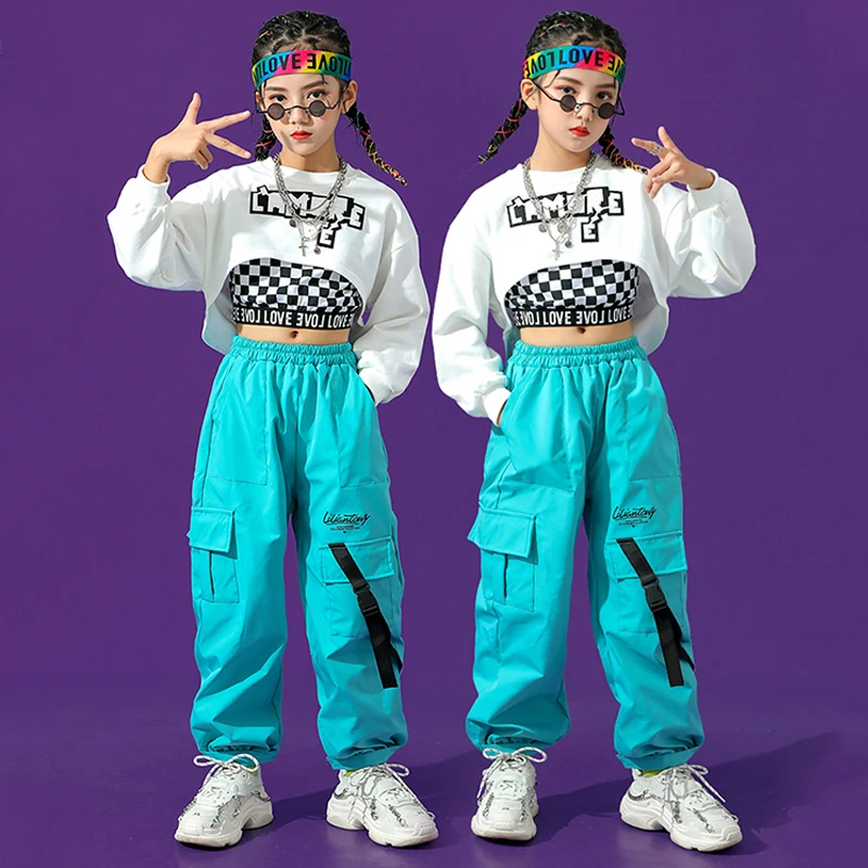 Girls Ballroom Hip Hop Dance Clothes Crop Tops Loose Pants Jazz Practice Wear Kids Concert Catwalk Street Dance Costume BL7594
Girls Ballroom Hip Hop Dance Clothes Crop Tops Loose Pants Jazz Practice Wear Kids Concert Catwalk Street Dance Costume BL7594