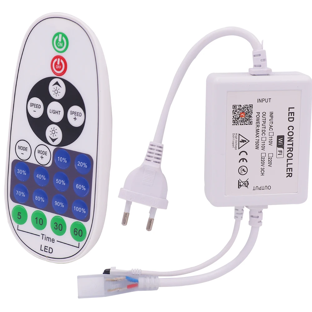 WIFI Control Controller 720W 360W with 24key remote For 8x16mm Single Color Neon Strip Light EU UK AU 220V US 110V
WIFI Control Controller 720W 360W with 24key remote For 8x16mm Single Color Neon Strip Light EU UK AU 220V US 110V