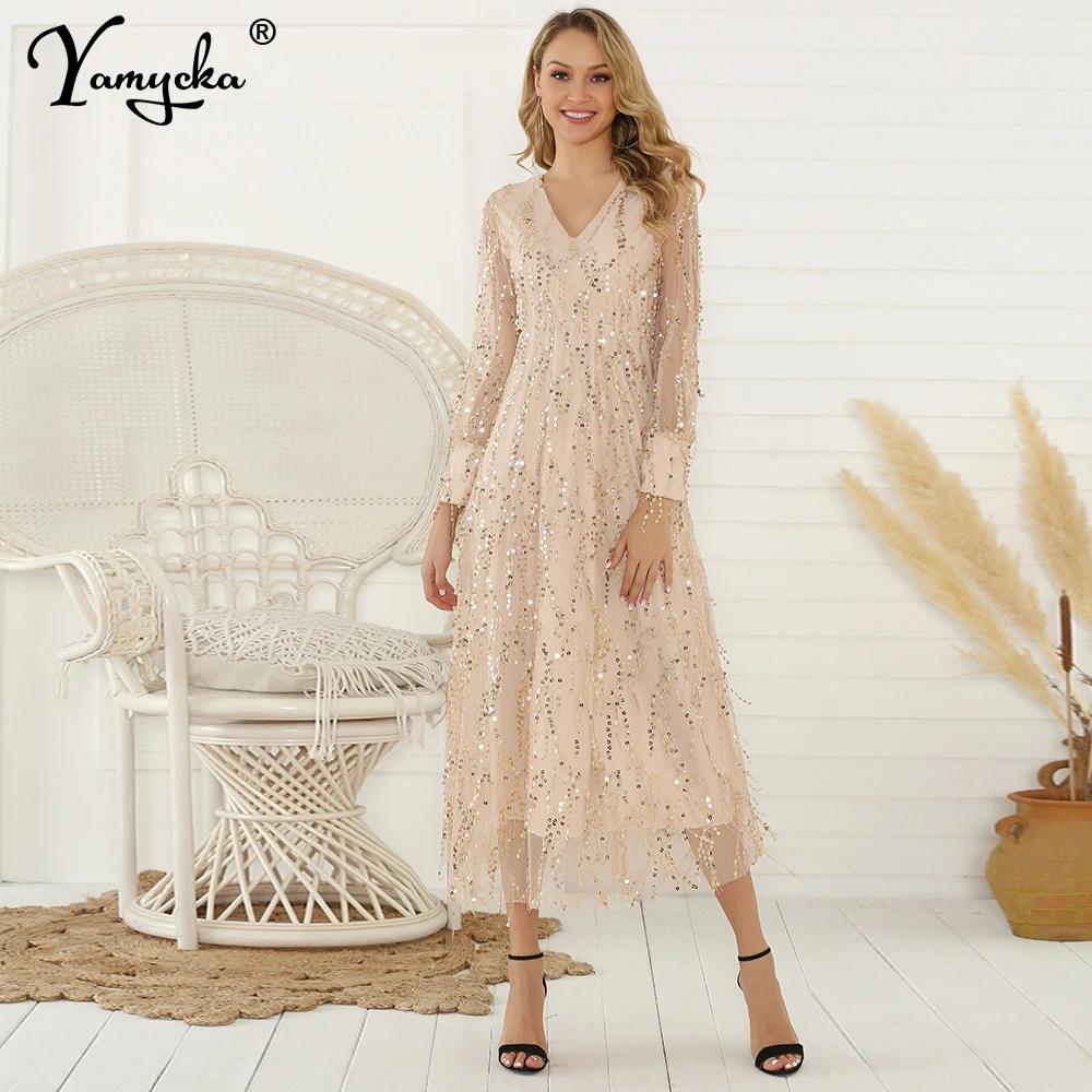 Sexy maxi sequin summer dress women elegant vintage club outfits party dresses bodycon Long sleeve woman dress clothes vestidos
Sexy maxi sequin summer dress women elegant vintage club outfits party dresses bodycon Long sleeve woman dress clothes vestidos