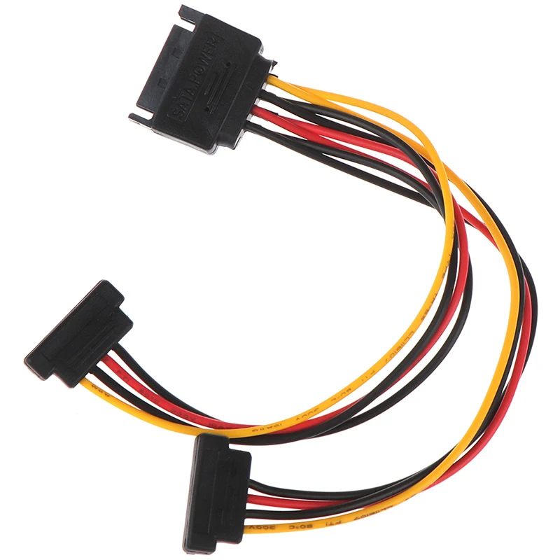 High Quality 1PCS 90 degree SATA 15-Pin Male to 2 x 15P Female Y Splitter Adapter Power Cable
High Quality 1PCS 90 degree SATA 15-Pin Male to 2 x 15P Female Y Splitter Adapter Power Cable