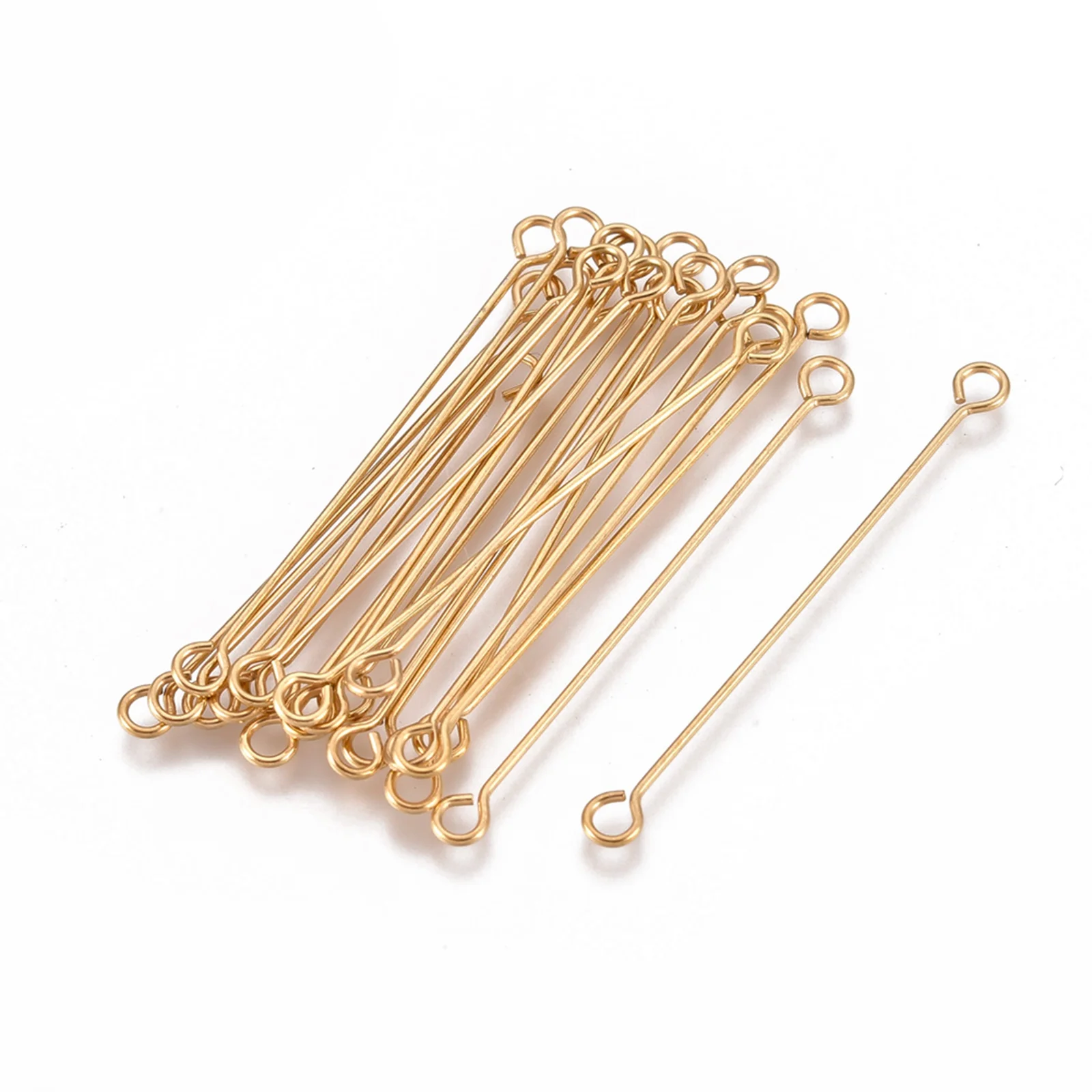 10pcs 36mm 304 Stainless Steel Eye Head Pins Rose Black Double Sided Eye Pins for Jewelry Findings Making Handmade Supplies
10pcs 36mm 304 Stainless Steel Eye Head Pins Rose Black Double Sided Eye Pins for Jewelry Findings Making Handmade Supplies