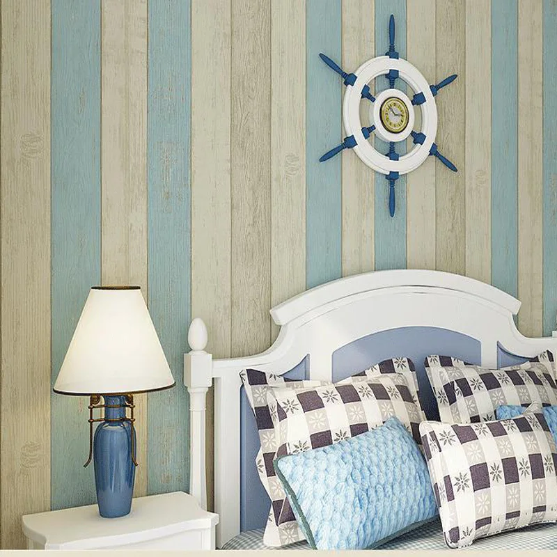 Wallpapers Decoration Blue Stripe Wallpaper Roll Wood Wallpaper Striped Mediterranean Style Wall Paper For Walls Papier Peint
Wallpapers Decoration Blue Stripe Wallpaper Roll Wood Wallpaper Striped Mediterranean Style Wall Paper For Walls Papier Peint