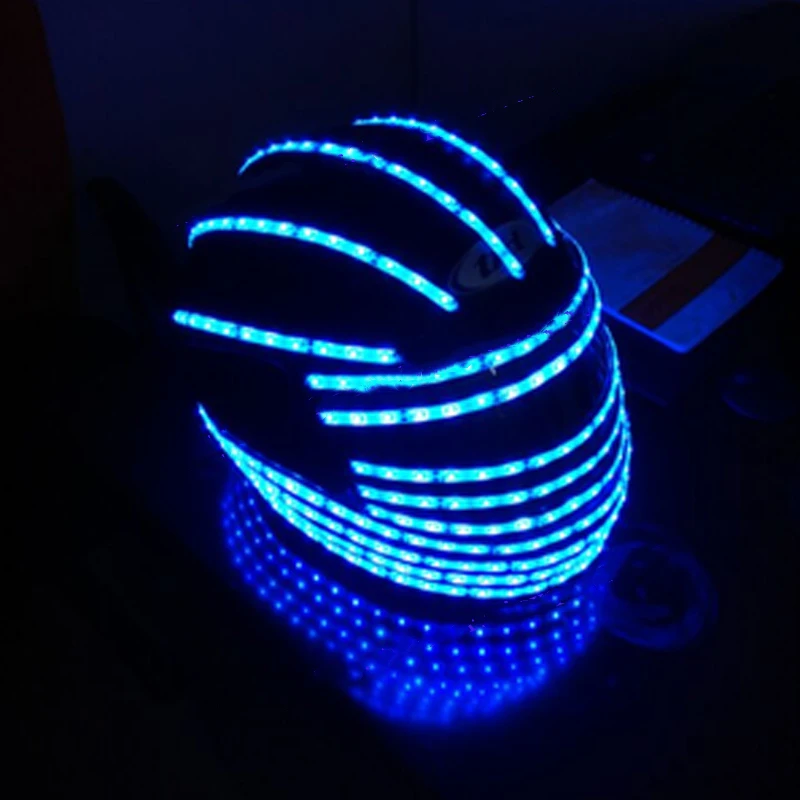 LED helmet Luminous costume Light up Alexander robot led robot costume hats stage performance show hats
LED helmet Luminous costume Light up Alexander robot led robot costume hats stage performance show hats