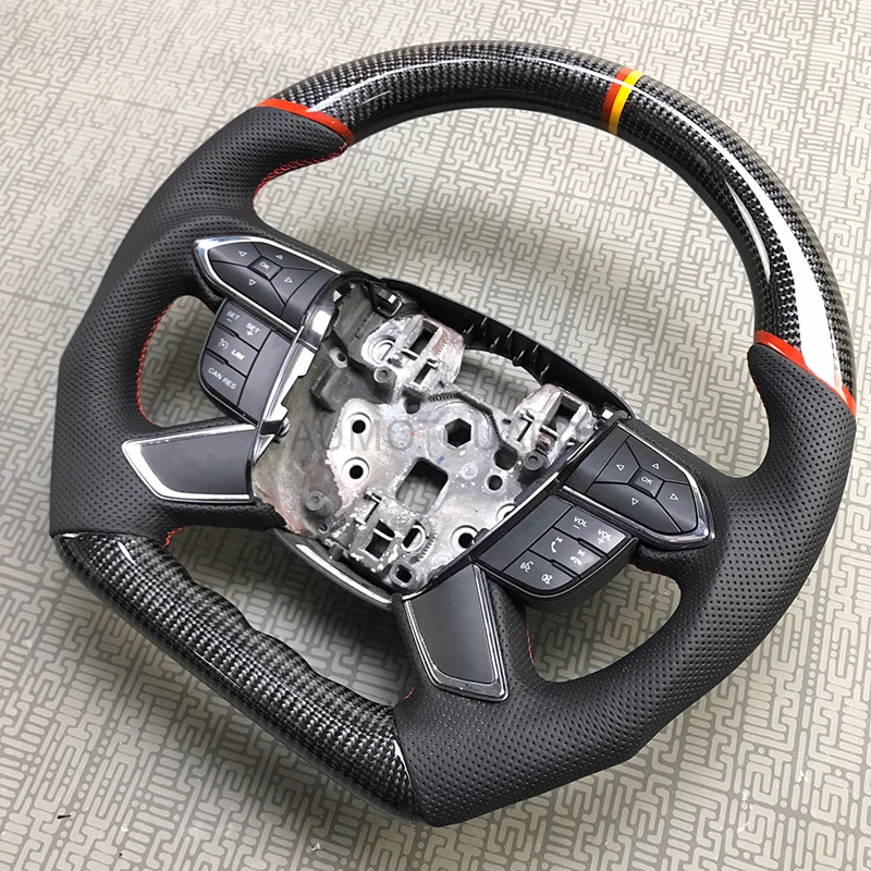 New Cuatomized Carbon Fiber Sports Steering Wheel Alcantara Leather compatible For Ford Taurus 2015-2019 2016 2017
New Cuatomized Carbon Fiber Sports Steering Wheel Alcantara Leather compatible For Ford Taurus 2015-2019 2016 2017