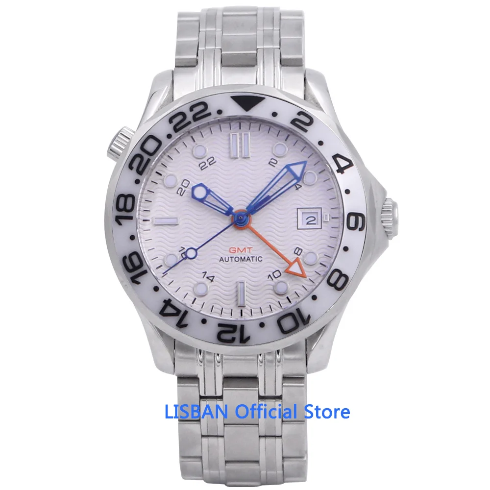 41mm Automatic Mechanical Mens Watch Sapphire Glass Stainless Steel Bracelet Luminous Waterproof Calendar GMT Male Watch
41mm Automatic Mechanical Mens Watch Sapphire Glass Stainless Steel Bracelet Luminous Waterproof Calendar GMT Male Watch